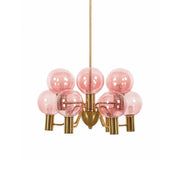 Evmarara Postmodern Luxury Metal Glass Chandelier - Lamp Copper
