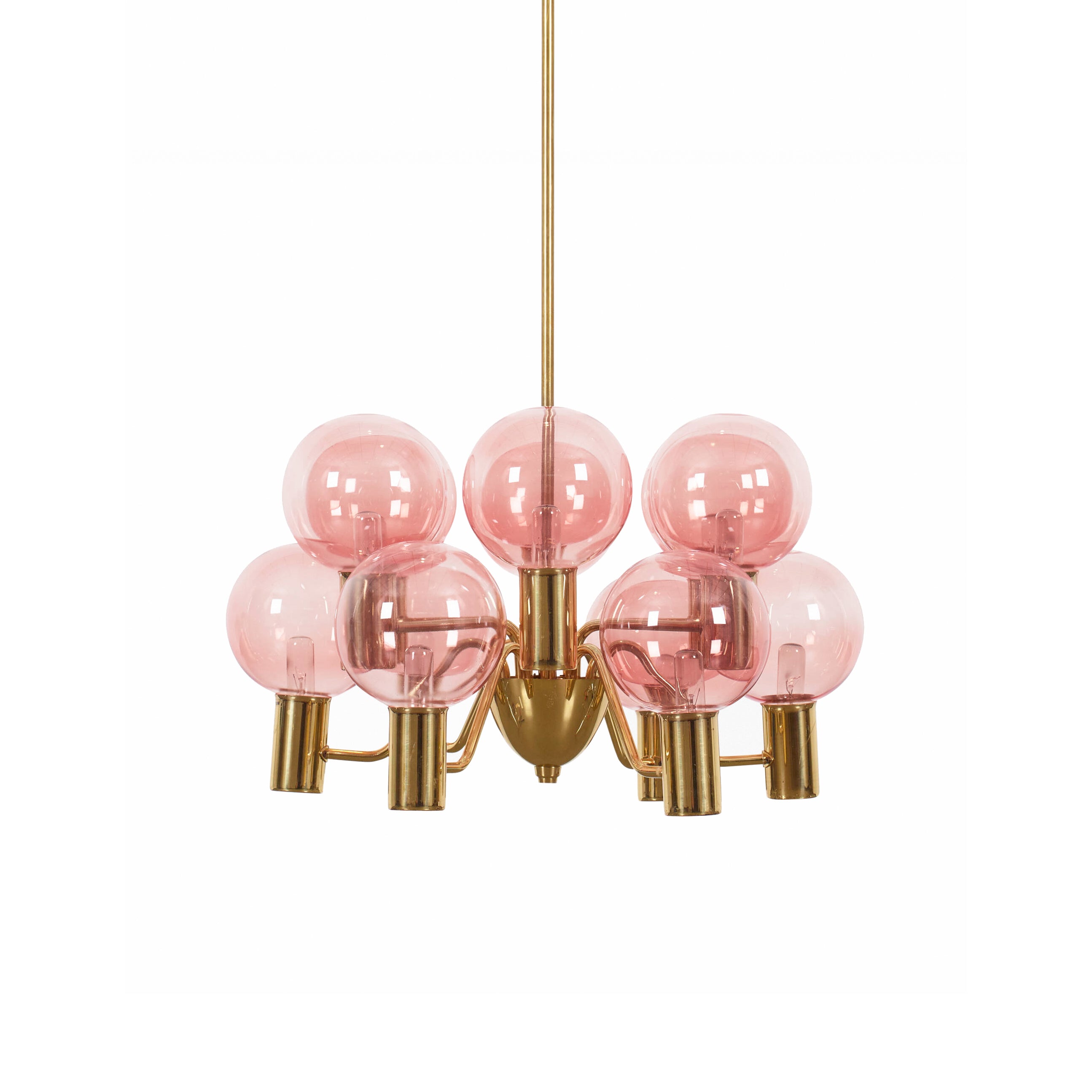 Evmarara Postmodern Luxury Metal Glass Chandelier - Lamp Copper
