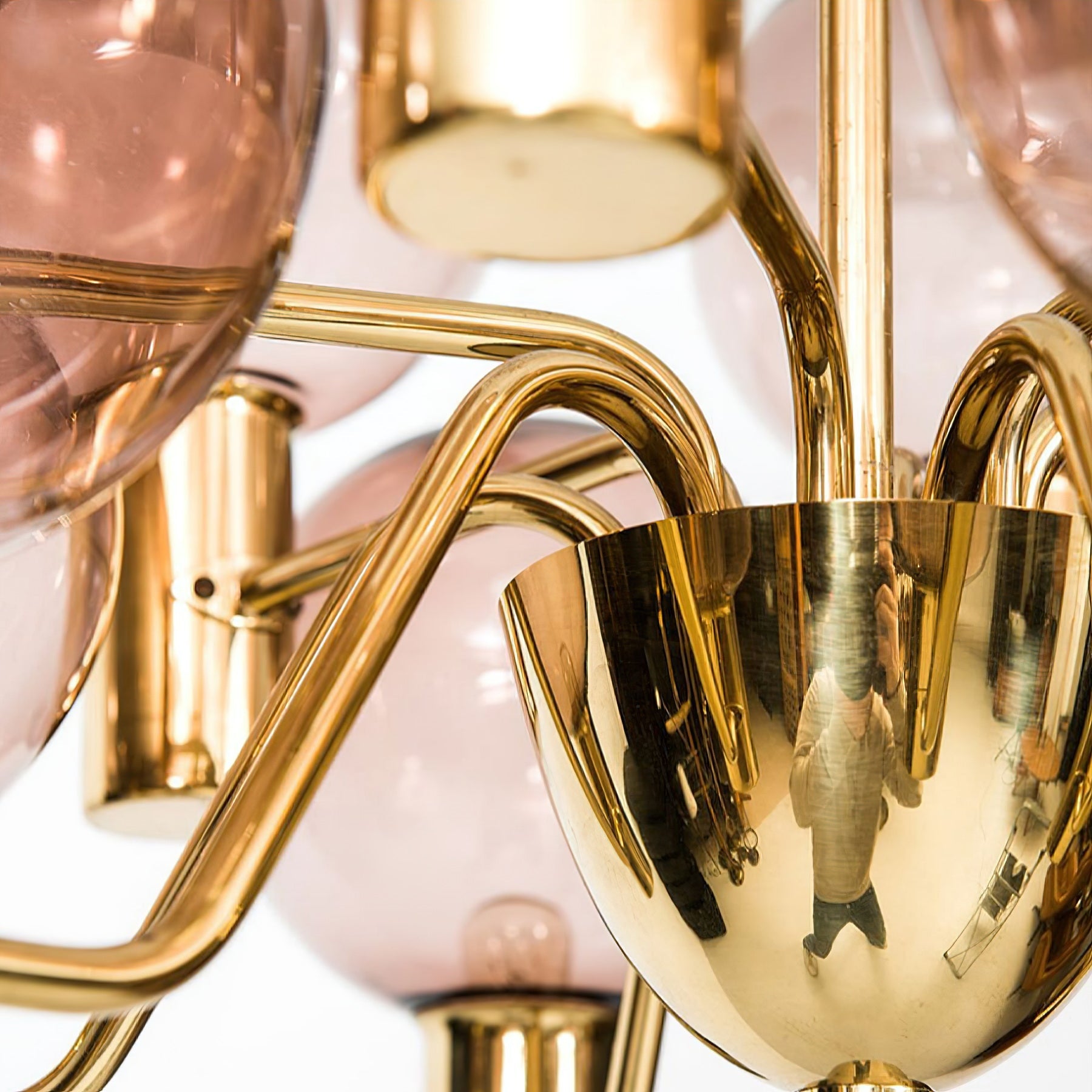 Evmarara Postmodern Luxury Metal Glass Chandelier - Lamp Copper