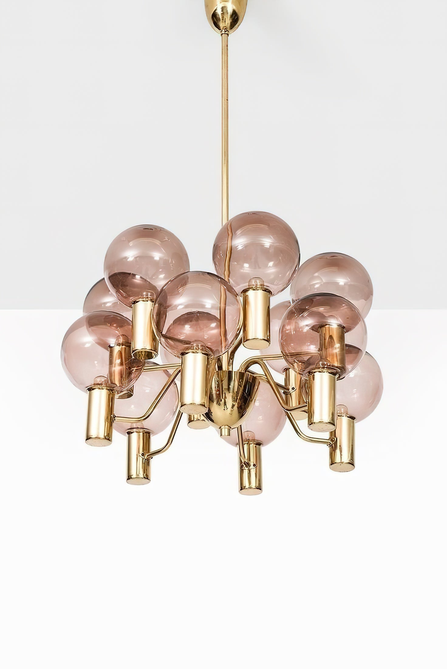Evmarara Postmodern Luxury Metal Glass Chandelier - Lamp Copper