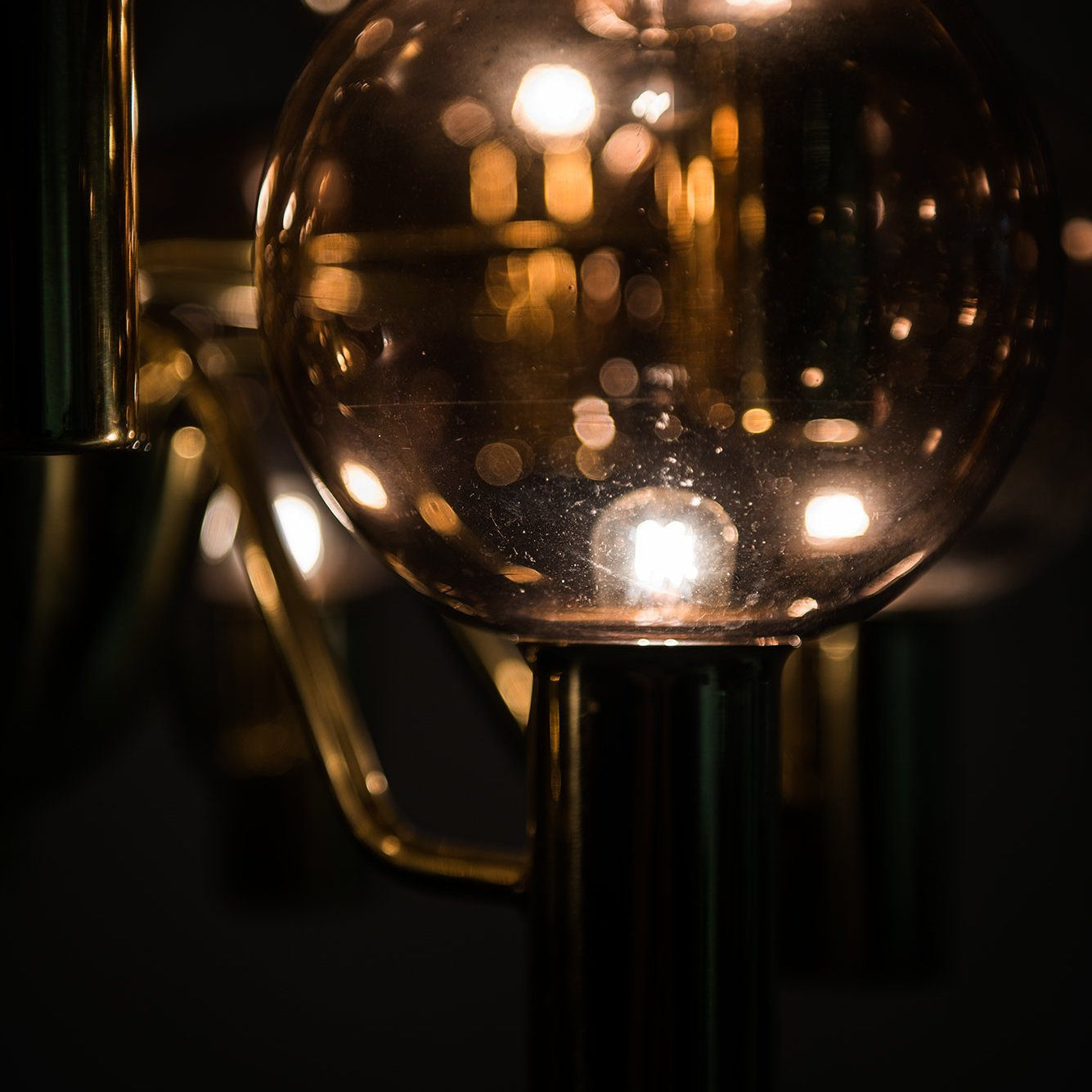 Evmarara Postmodern Luxury Metal Glass Chandelier - Lamp Copper