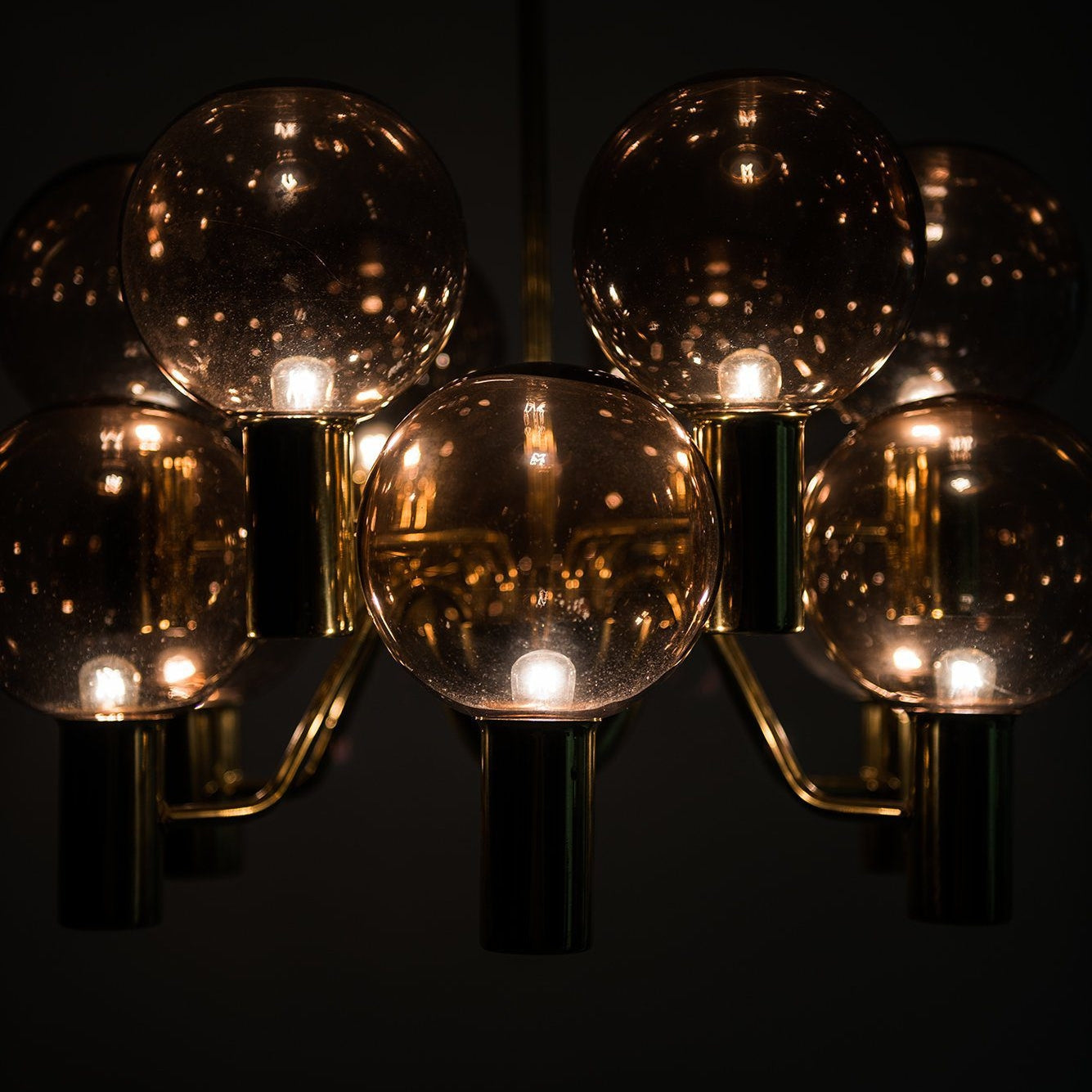 Evmarara Postmodern Luxury Metal Glass Chandelier - Lamp Copper