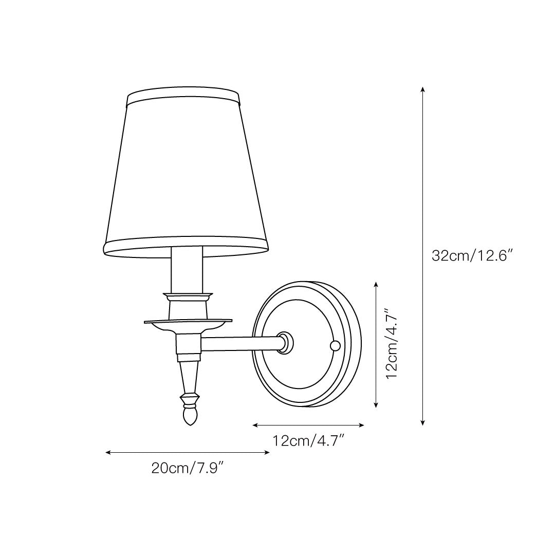 Ilthean Vintage Industrial Metal Wall Lamp - Lamp Copper