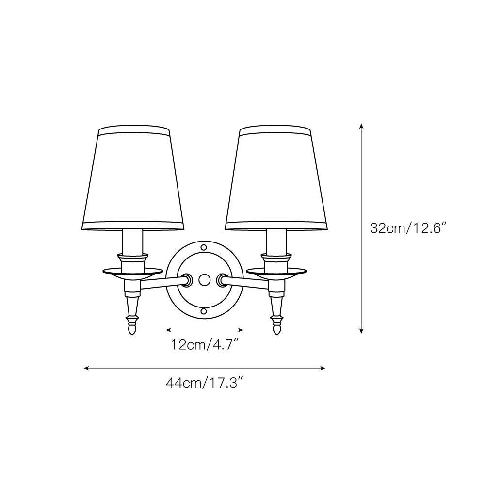 Ilthean Vintage Industrial Metal Wall Lamp - Lamp Copper