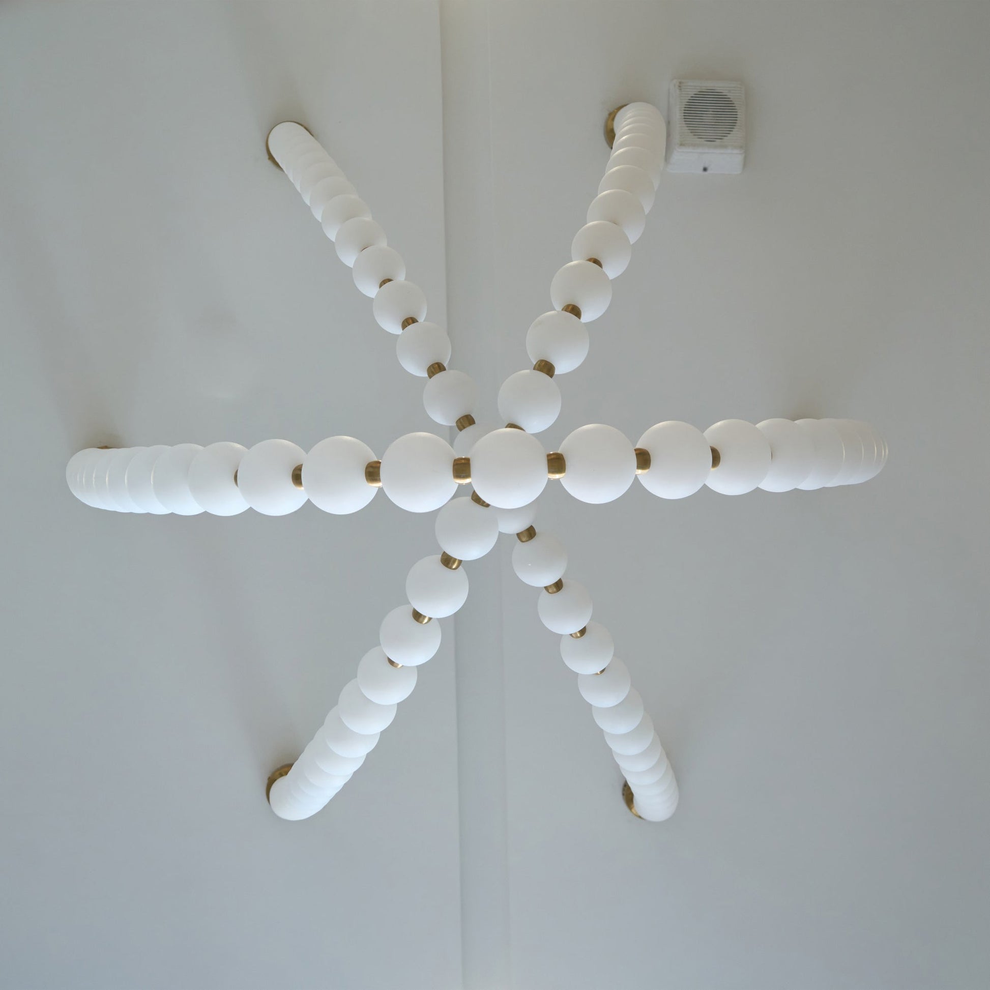 Icarara Modern Minimalist Pearl Necklace Glass Chandelier - Lamp Copper