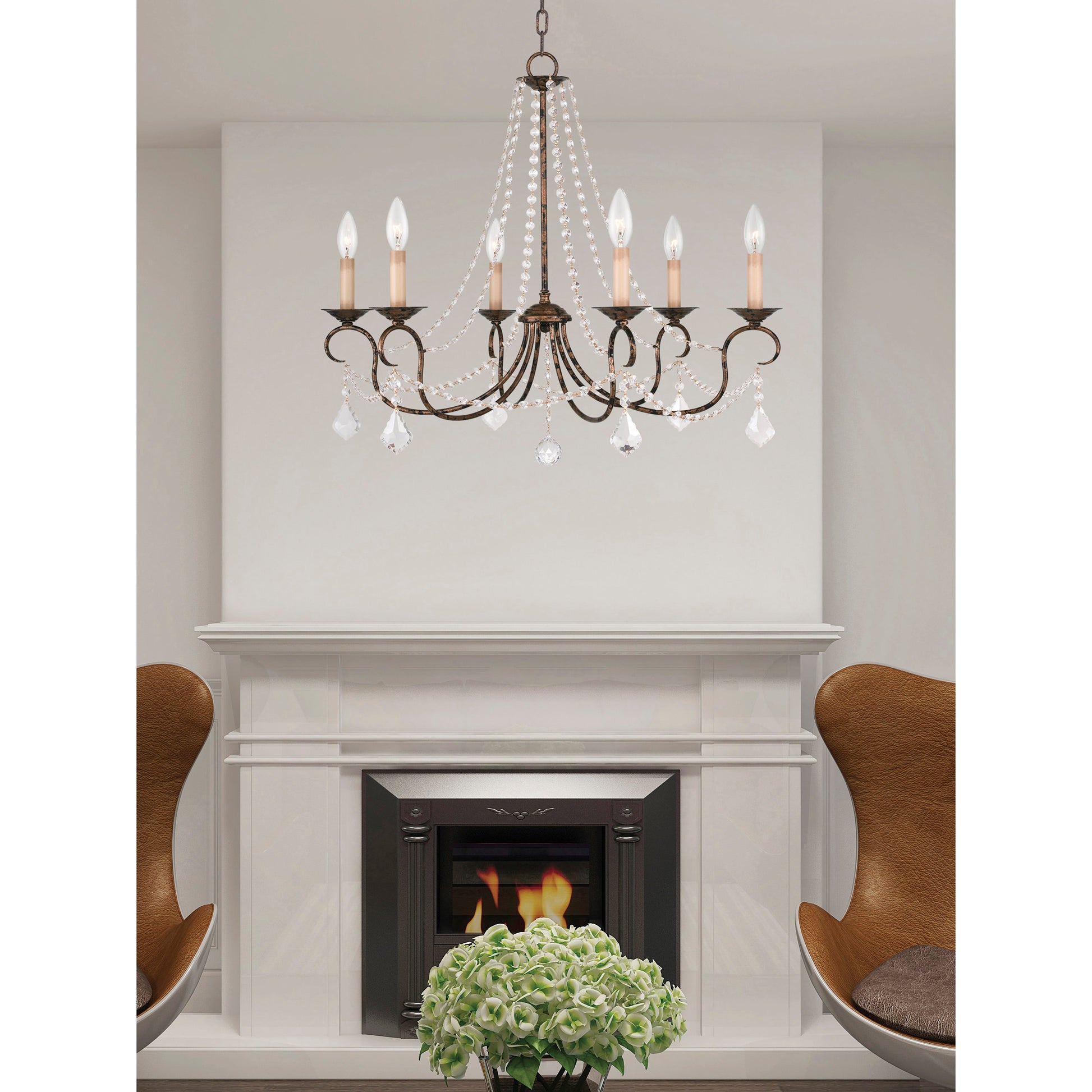 Mysorarae Postmodern Luxury Brass Crystal Chandelier - Lamp Copper