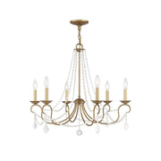 Mysorarae Postmodern Luxury Brass Crystal Chandelier - Lamp Copper