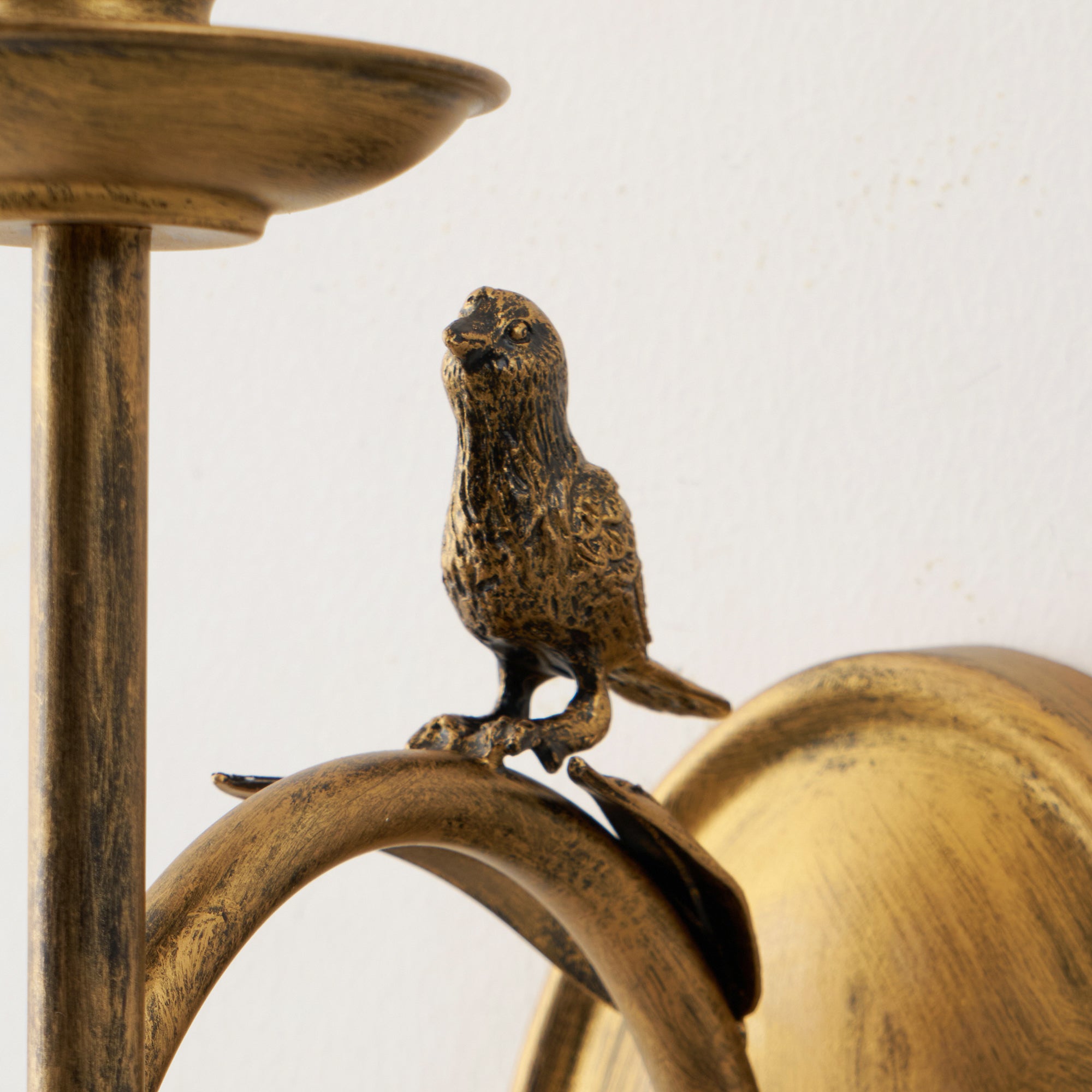Utheara Vintage Industrial Bird Metal Sconce Wall Lamp - Lamp Copper