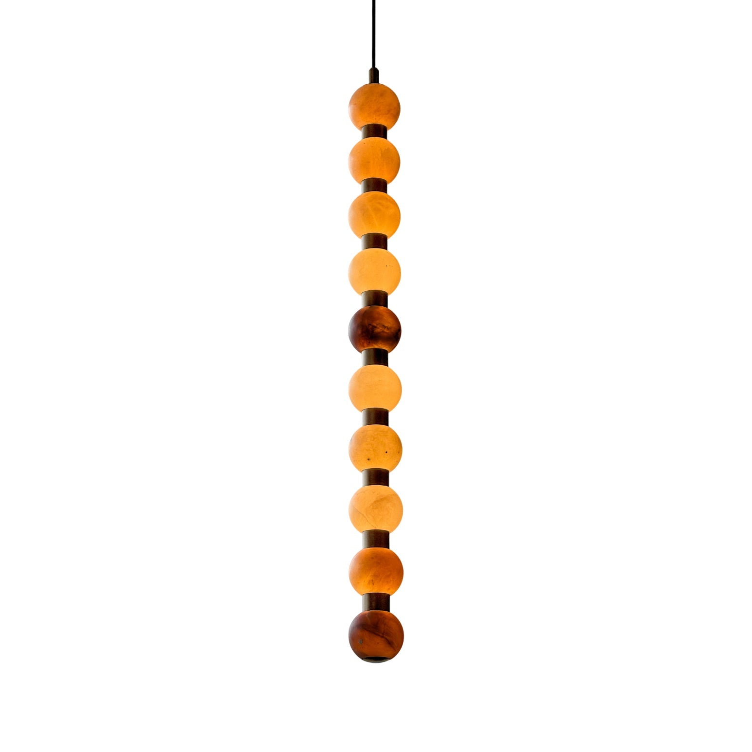 Ulshae Modern Minimalist Art Marble Pendant Lamp - Lamp Copper