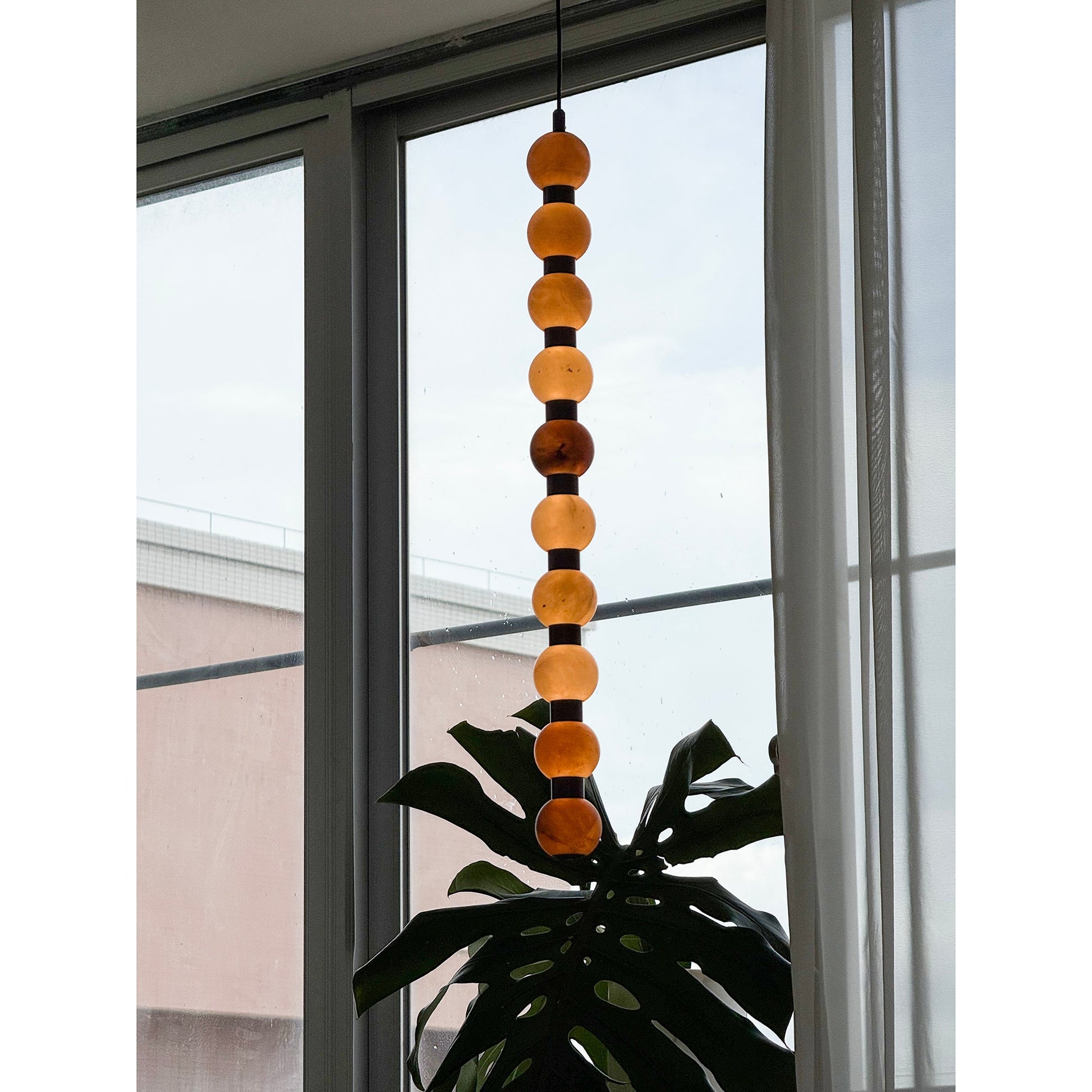 Ulshae Modern Minimalist Art Marble Pendant Lamp - Lamp Copper