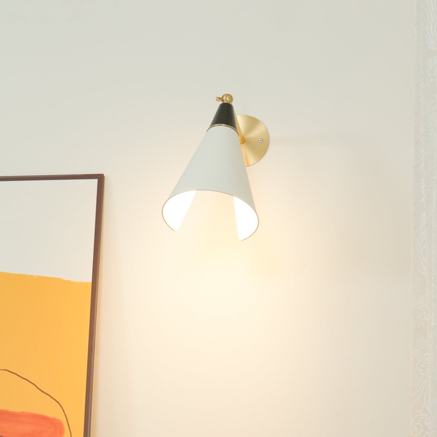 Cevare Modern Minimalist Metal Metal Wall Lamp - Lamp Copper