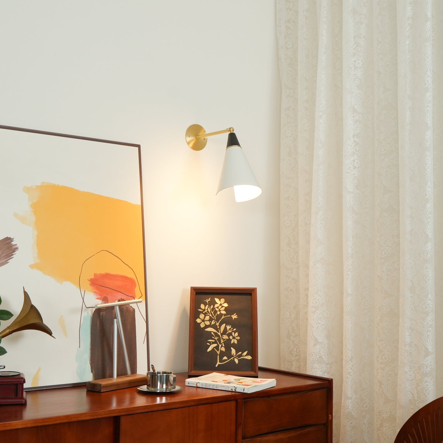 Cevare Modern Minimalist Metal Metal Wall Lamp - Lamp Copper
