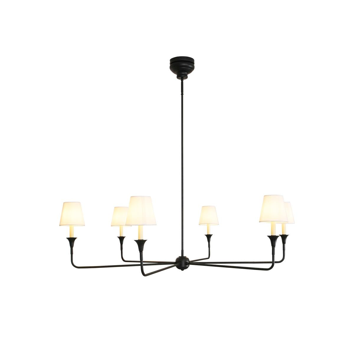 Arthaila Vintage Industrial Grande Fabric Chandelier - Lamp Copper