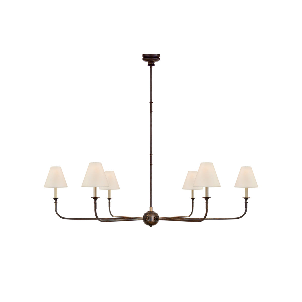 Arthaila Vintage Industrial Grande Fabric Chandelier - Lamp Copper