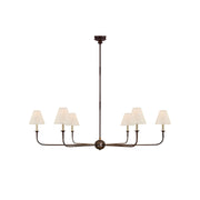 Arthaila Vintage Industrial Grande Fabric Chandelier - Lamp Copper
