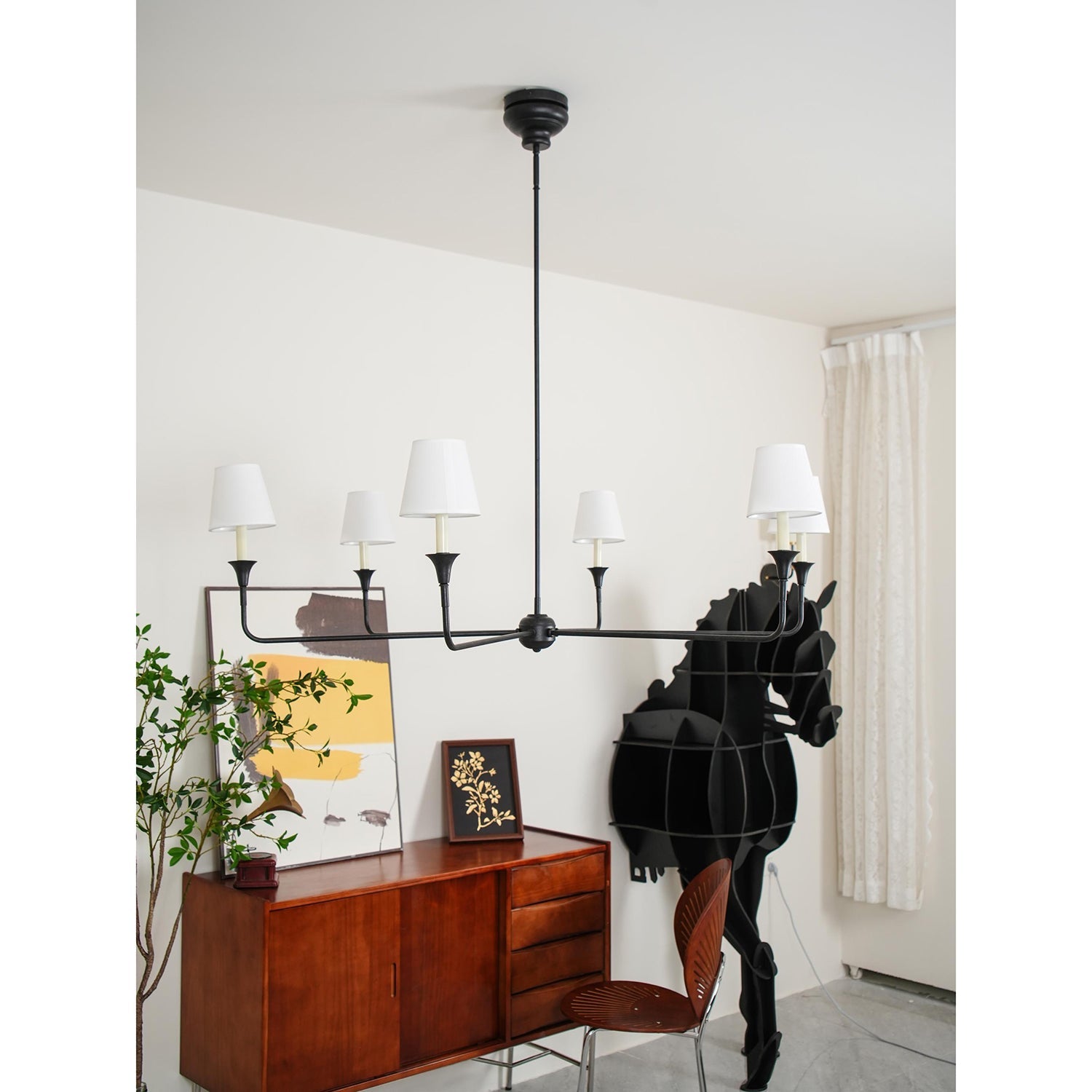 Arthaila Vintage Industrial Grande Fabric Chandelier - Lamp Copper