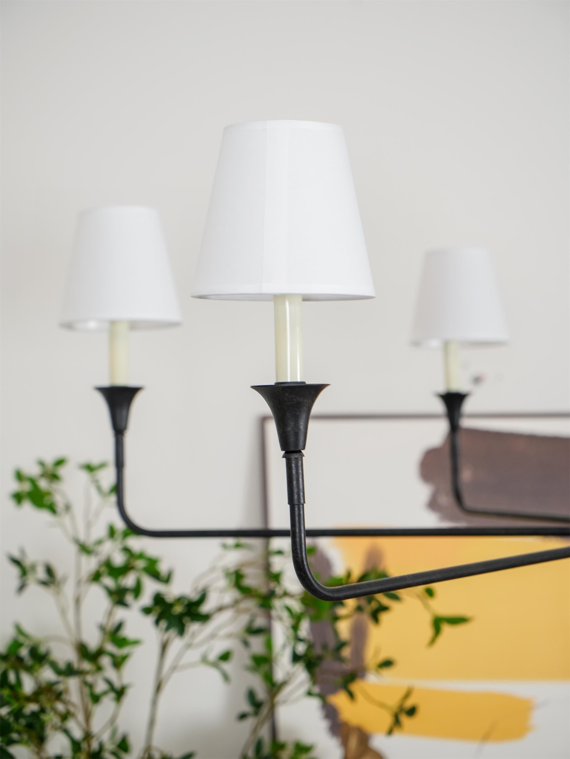 Arthaila Vintage Industrial Grande Fabric Chandelier - Lamp Copper