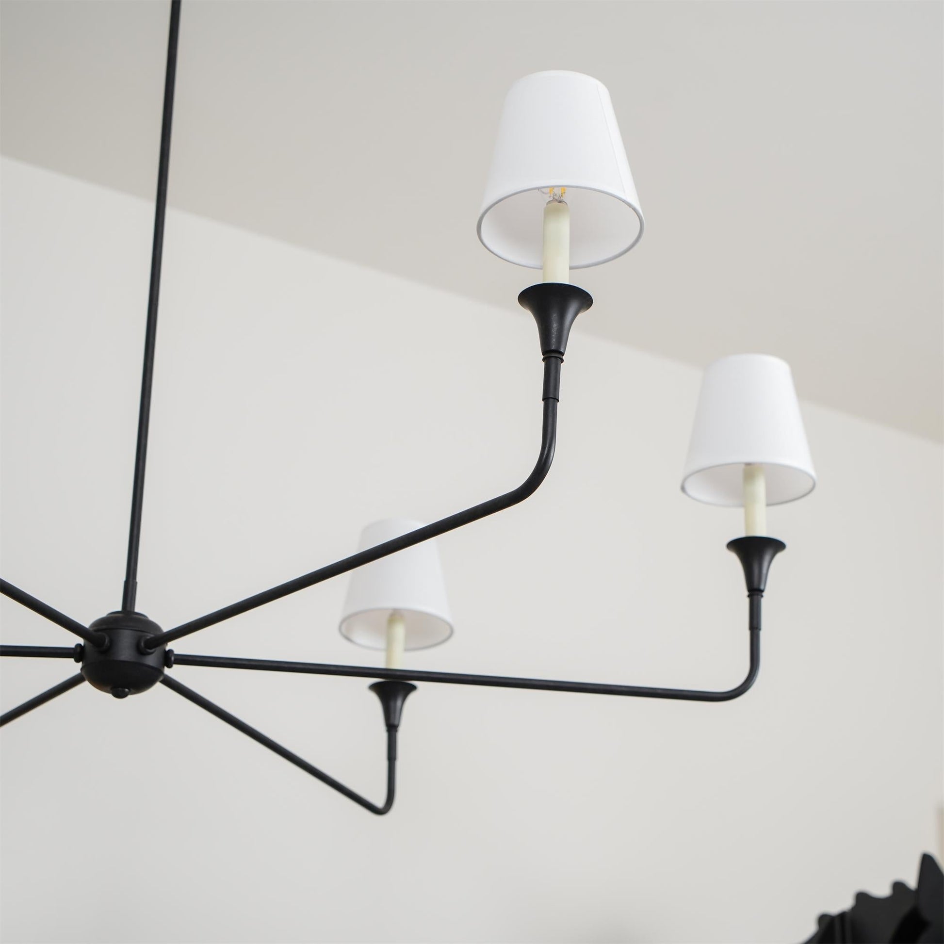 Arthaila Vintage Industrial Grande Fabric Chandelier - Lamp Copper
