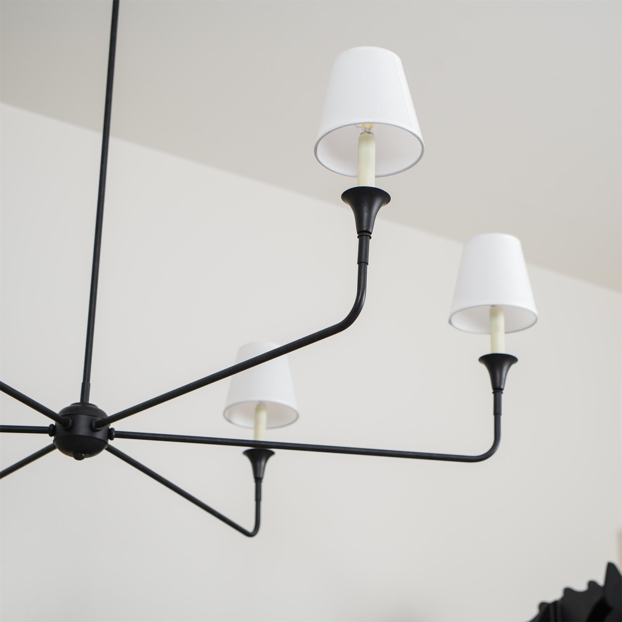 Arthaila Vintage Industrial Grande Fabric Chandelier - Lamp Copper
