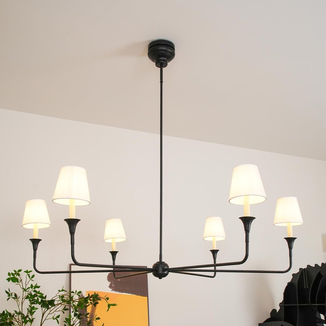 Arthaila Vintage Industrial Grande Fabric Chandelier - Lamp Copper