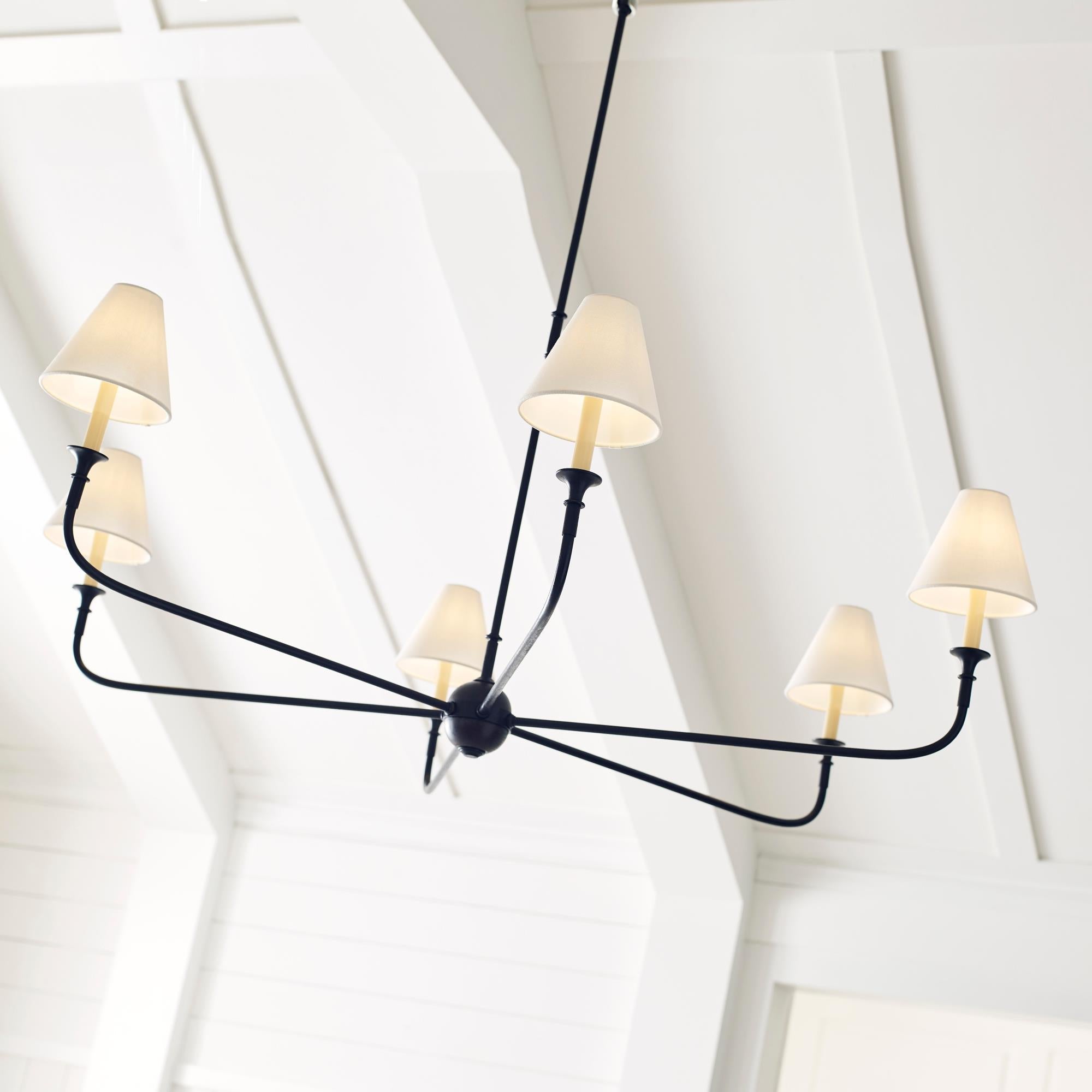 Arthaila Vintage Industrial Grande Fabric Chandelier - Lamp Copper