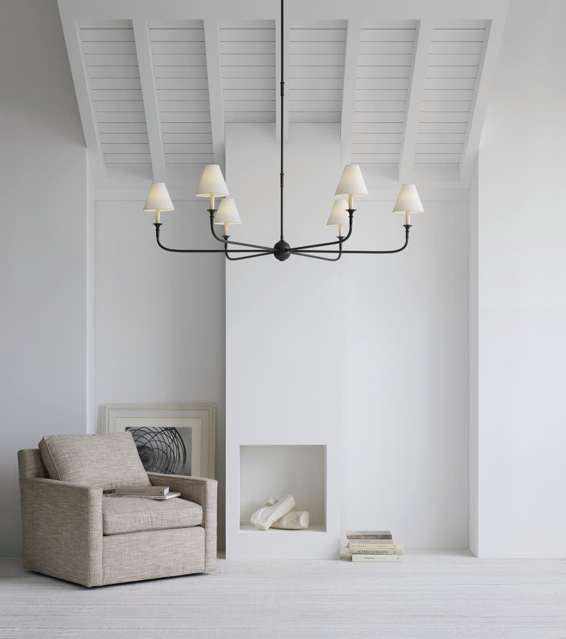 Arthaila Vintage Industrial Grande Fabric Chandelier - Lamp Copper