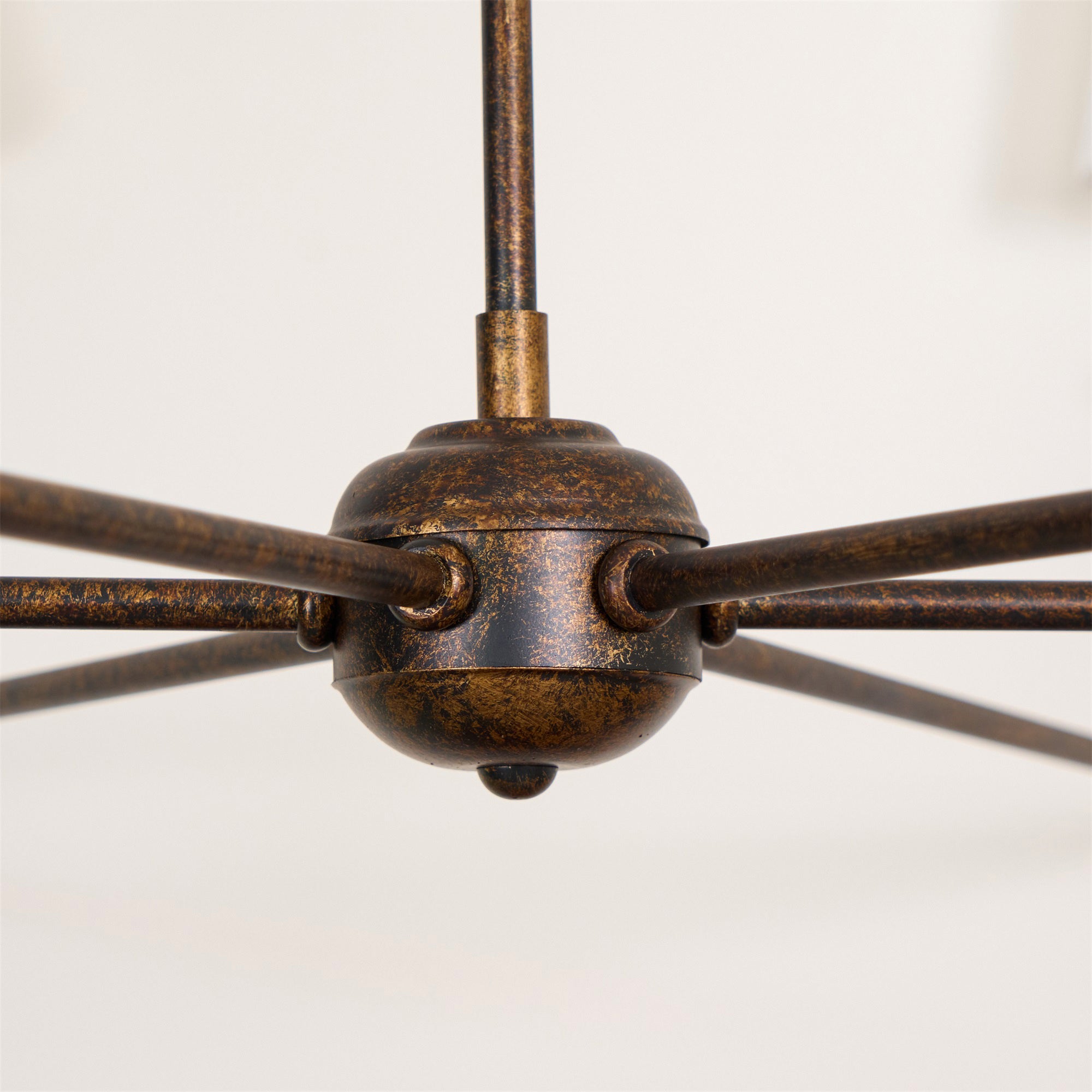 Arthaila Vintage Industrial Grande Fabric Chandelier - Lamp Copper