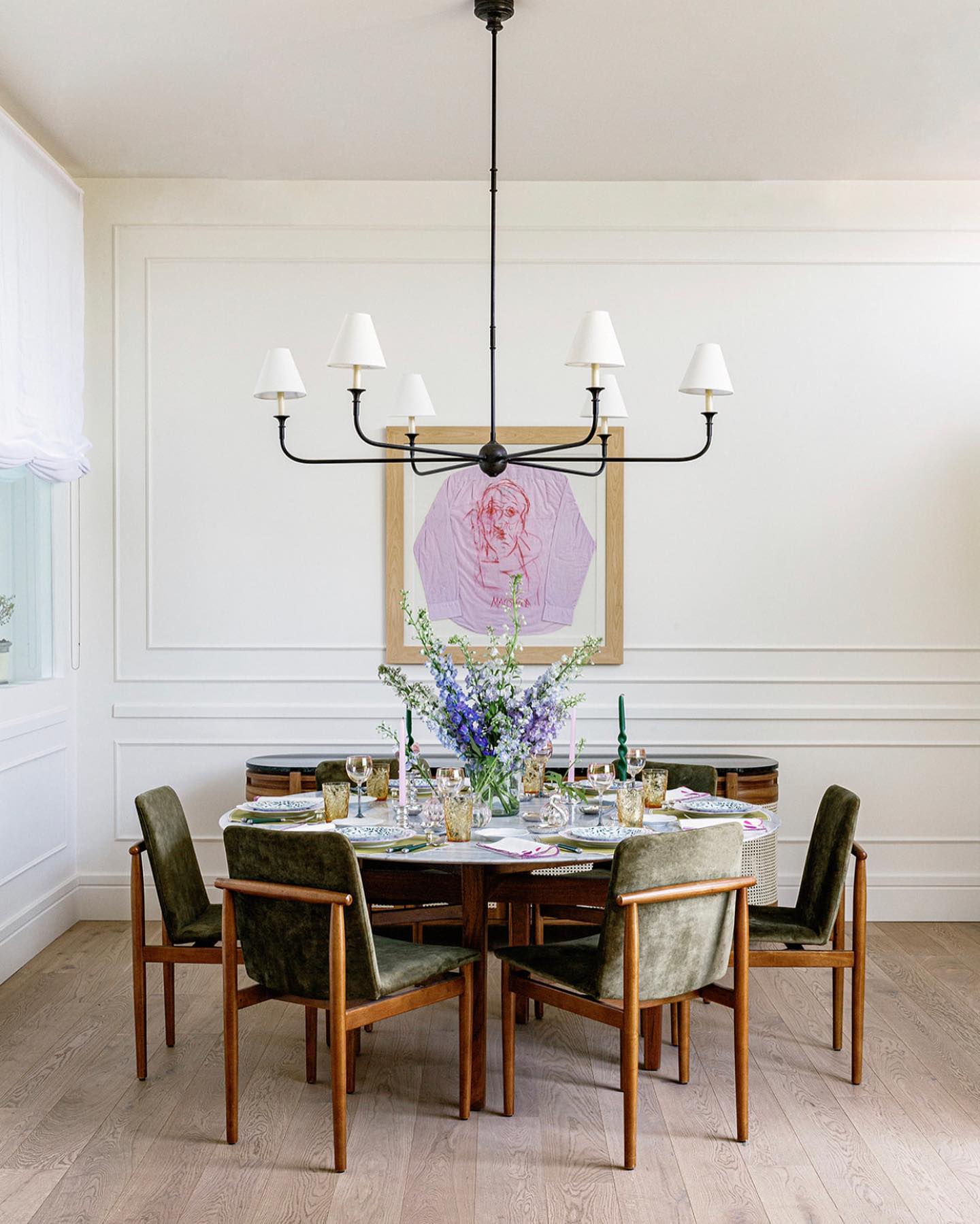 Arthaila Vintage Industrial Grande Fabric Chandelier - Lamp Copper