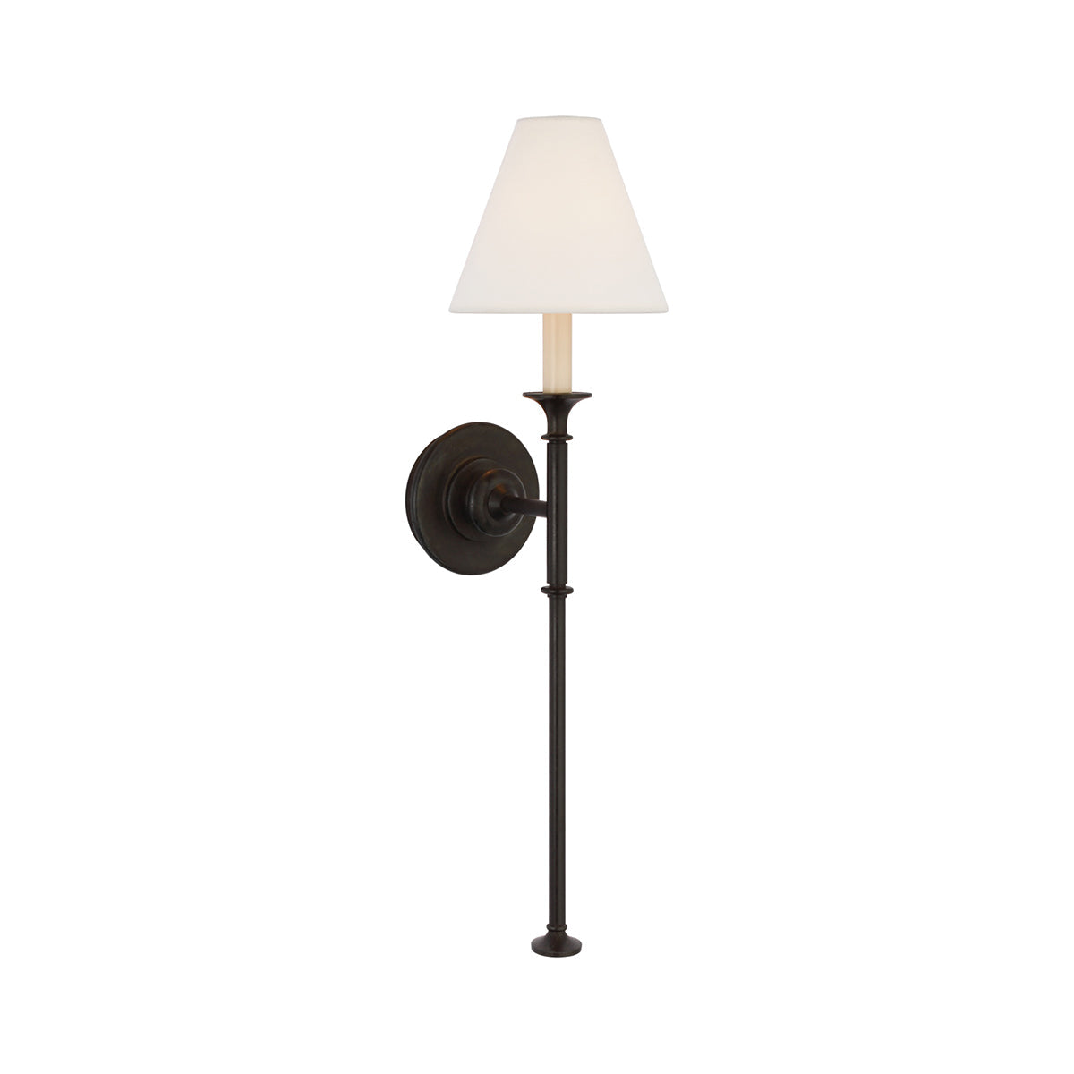 Cygnus Modern Minimalist Traditional Black Fabric Wall Lamp - Lamp Copper
