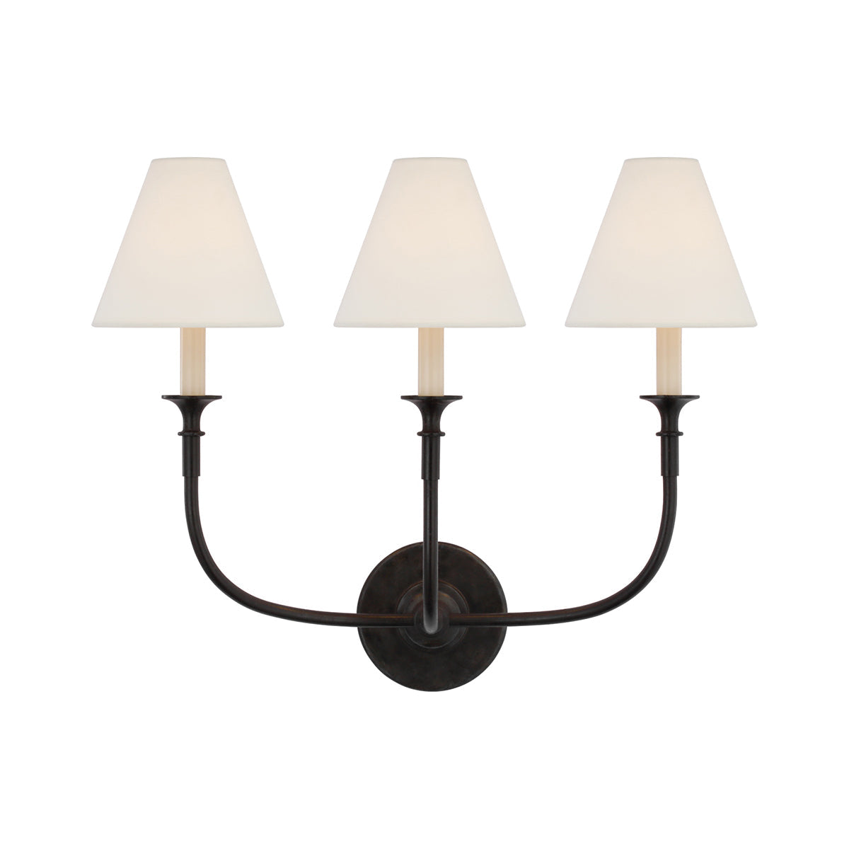 Cygnus Modern Minimalist Traditional Black Fabric Wall Lamp - Lamp Copper