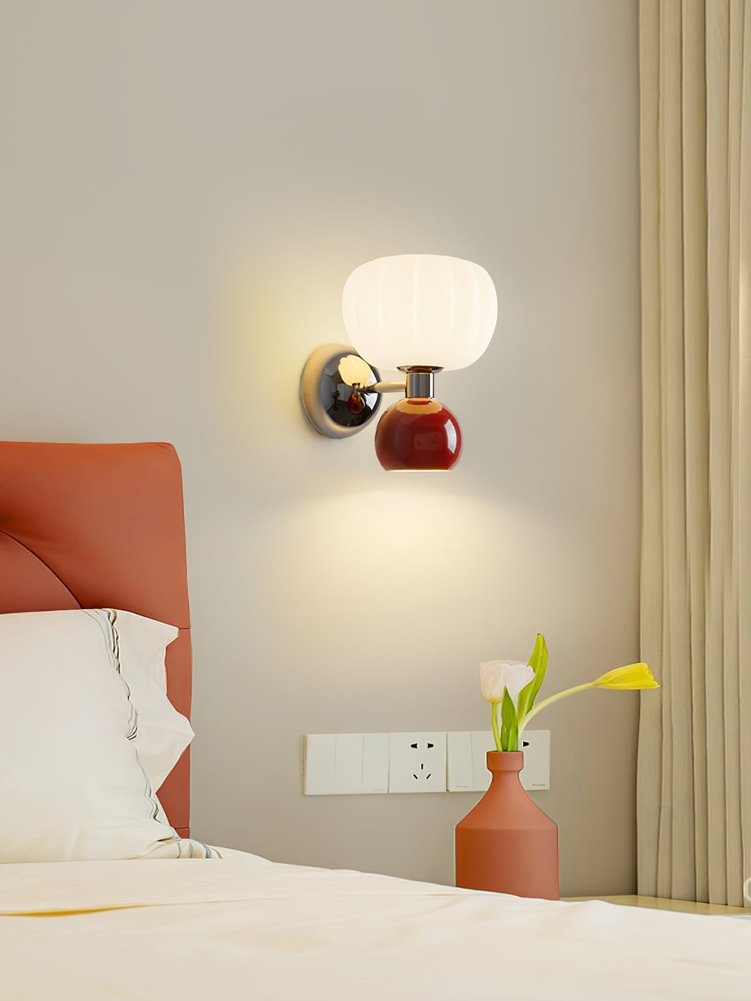 Syrinora Modern Minimalist Metal Wall Lamp - Lamp Copper