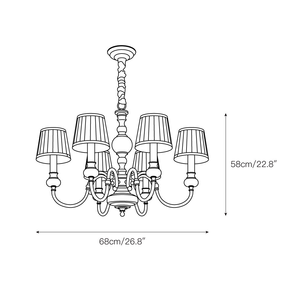 Ivenen Postmodern Luxury Brass Jade Chandelier - Lamp Copper