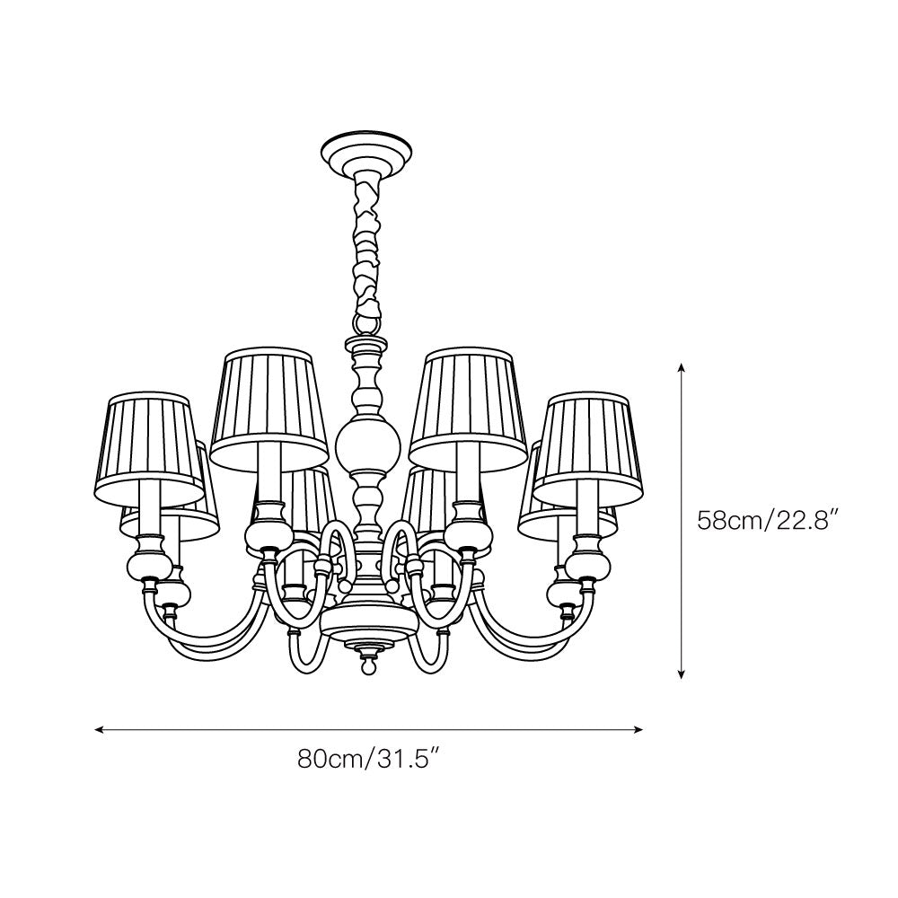 Ivenen Postmodern Luxury Brass Jade Chandelier - Lamp Copper