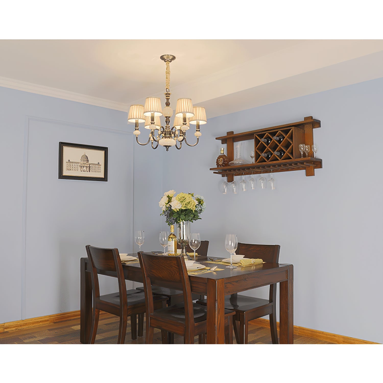 Ivenen Postmodern Luxury Brass Jade Chandelier - Lamp Copper