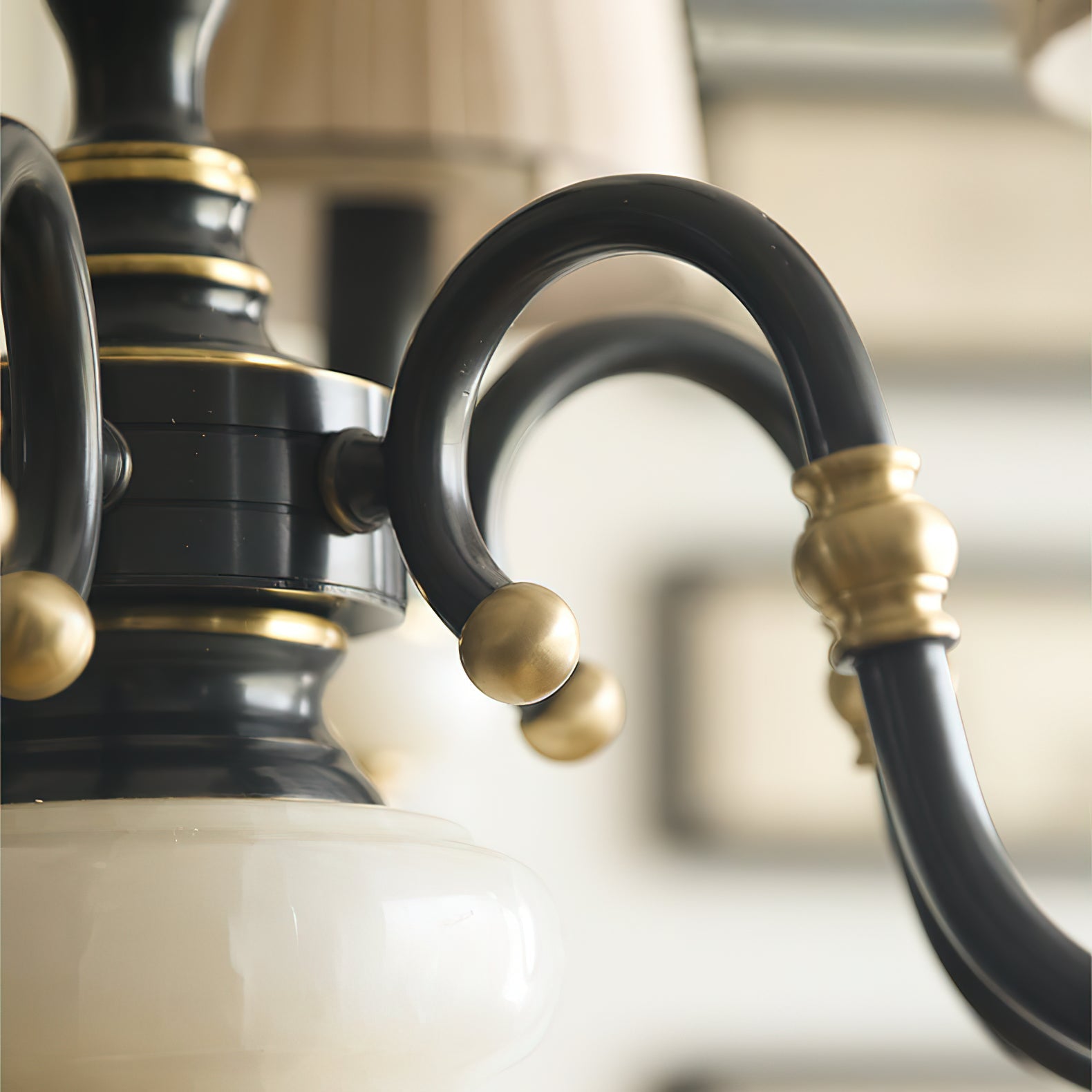Ivenen Postmodern Luxury Brass Jade Chandelier - Lamp Copper