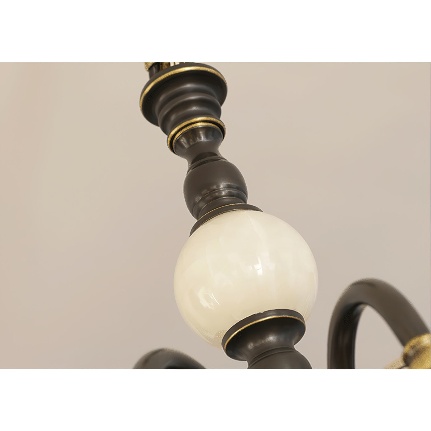 Ivenen Postmodern Luxury Brass Jade Chandelier - Lamp Copper