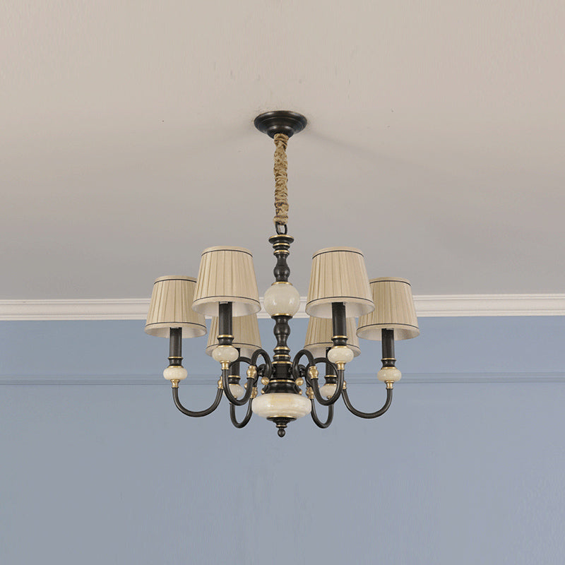 Ivenen Postmodern Luxury Brass Jade Chandelier - Lamp Copper