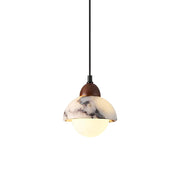 Vilaeisra Modern Minimalist Wooden Marble Pendant Lamp - Lamp Copper