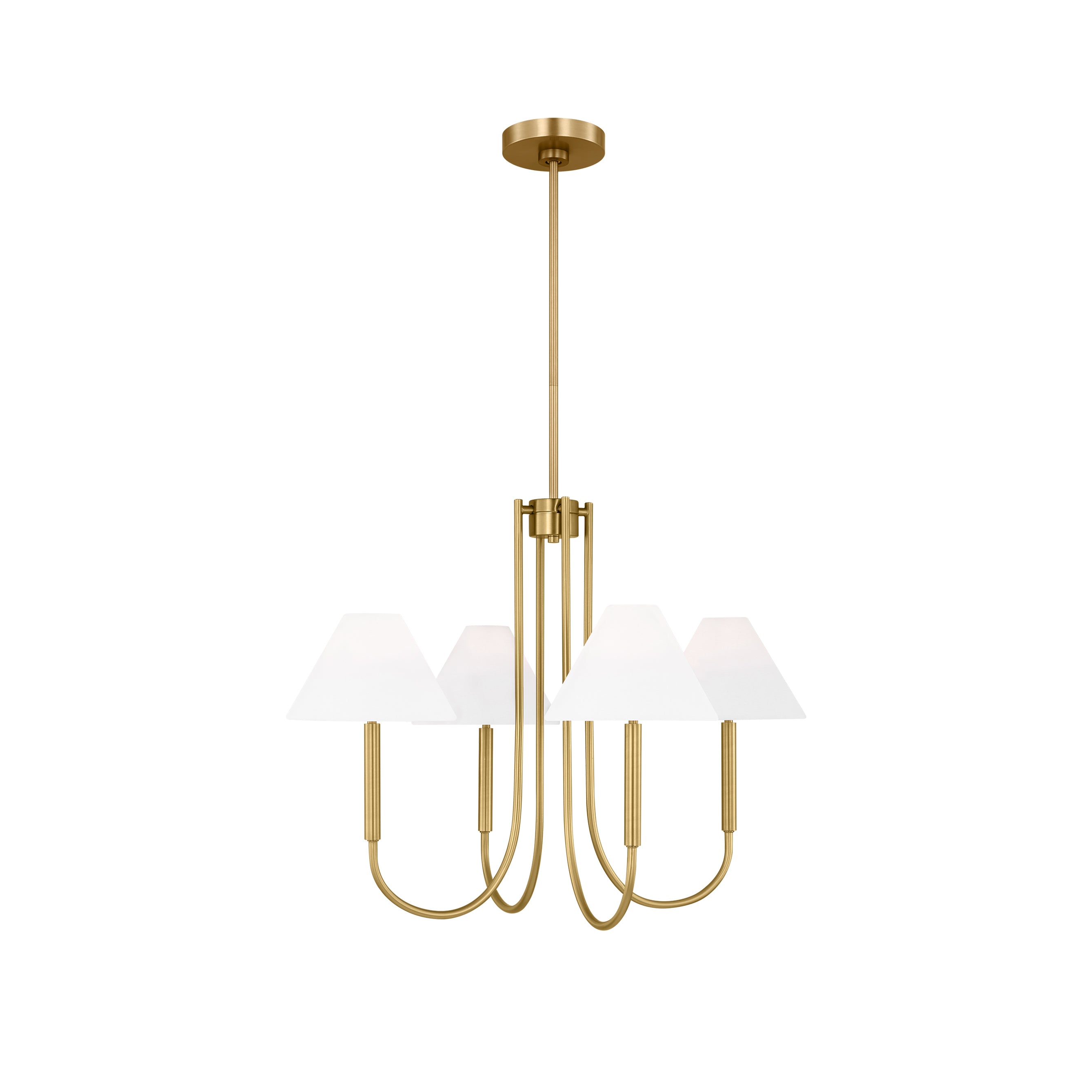 Nycareth Vintage Industrial Metal Fabric Chandelier - Lamp Copper