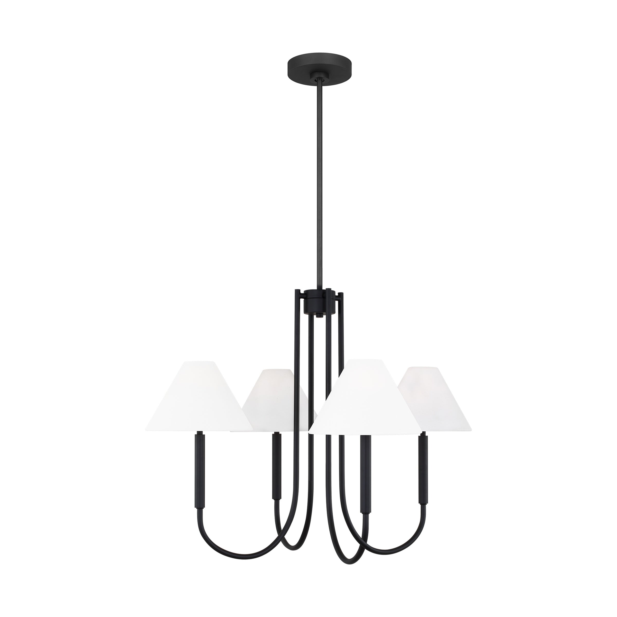 Nycareth Vintage Industrial Metal Fabric Chandelier - Lamp Copper