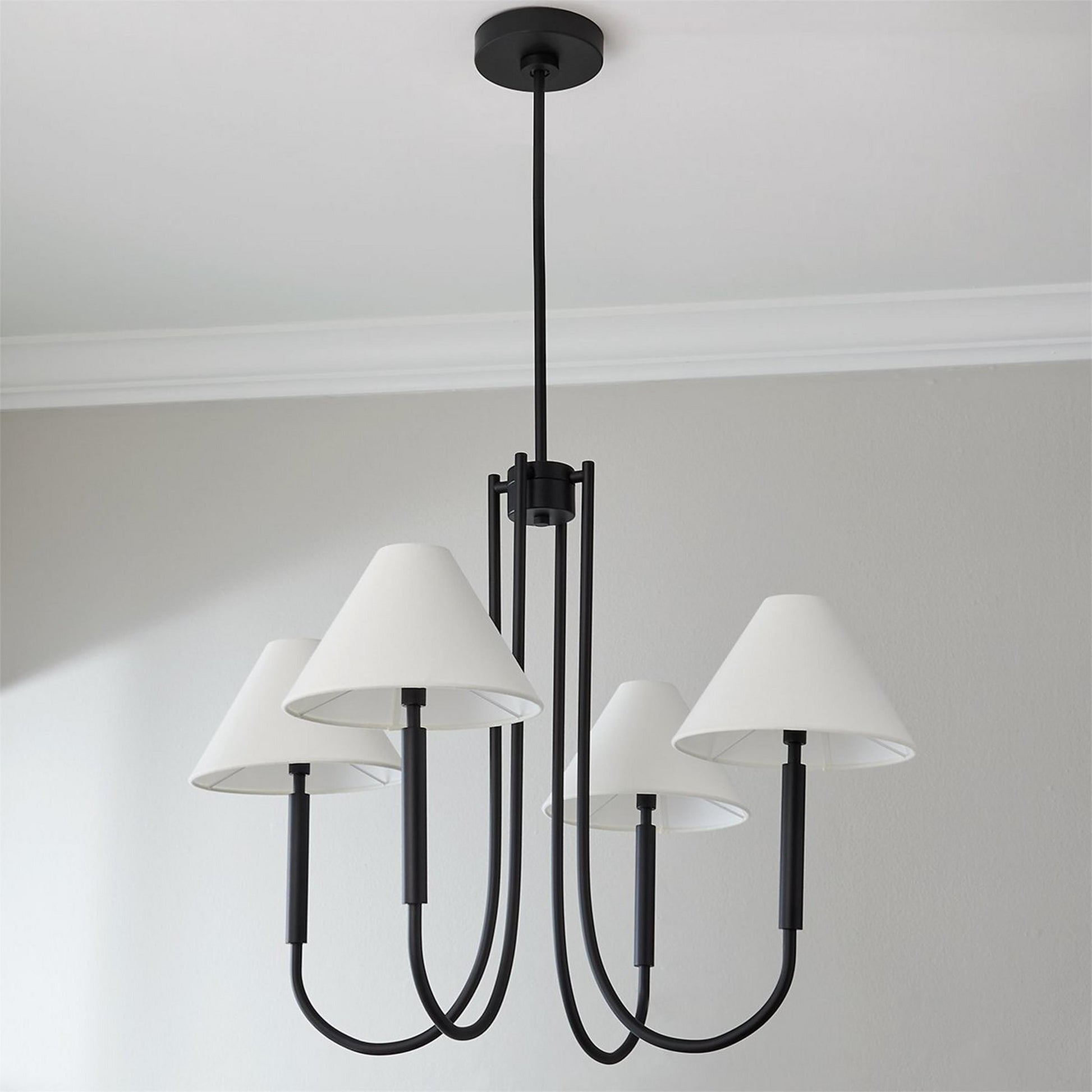 Nycareth Vintage Industrial Metal Fabric Chandelier - Lamp Copper