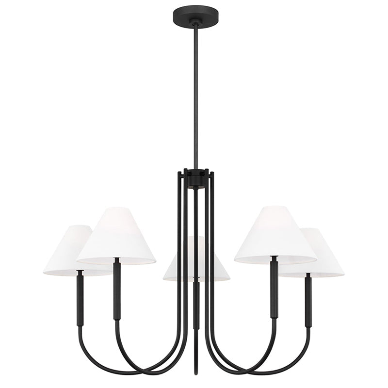 Nycareth Vintage Industrial Metal Fabric Chandelier - Lamp Copper
