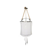 Erina Modern Minimalist Linen Metal Chandelier - Lamp Copper