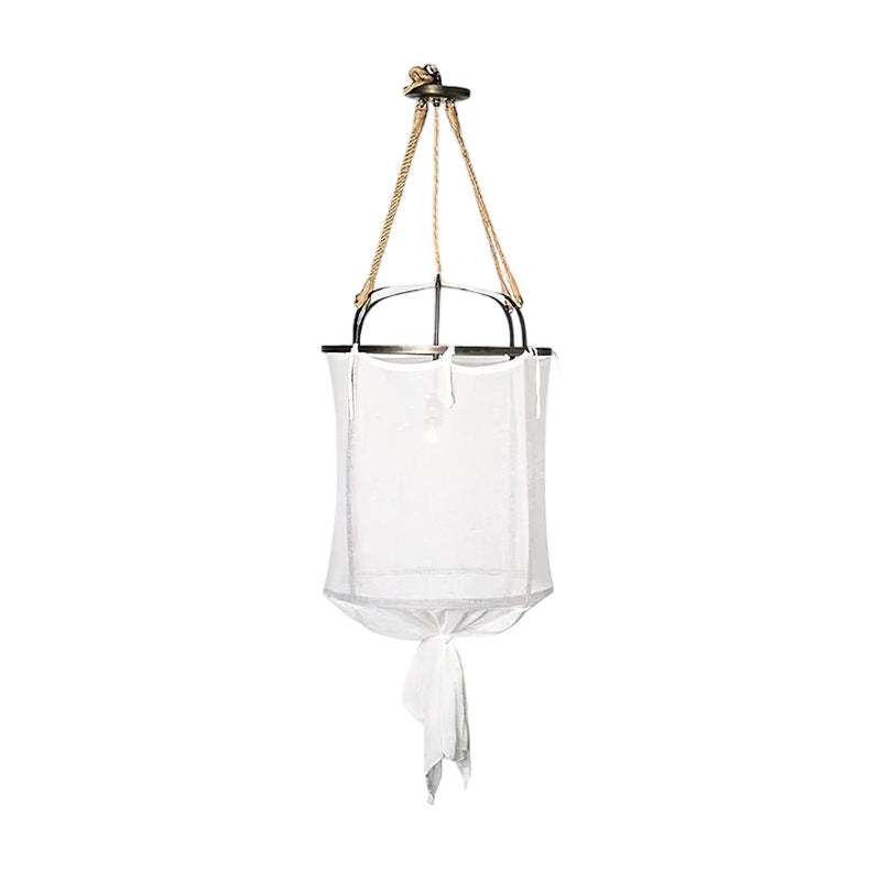 Erina Modern Minimalist Linen Metal Chandelier - Lamp Copper