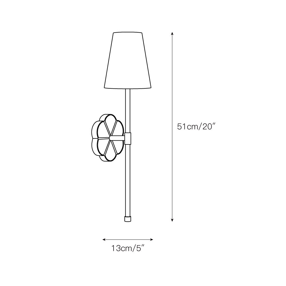 Eldorora Vintage Industrial Fabric Wall Lamp - Lamp Copper