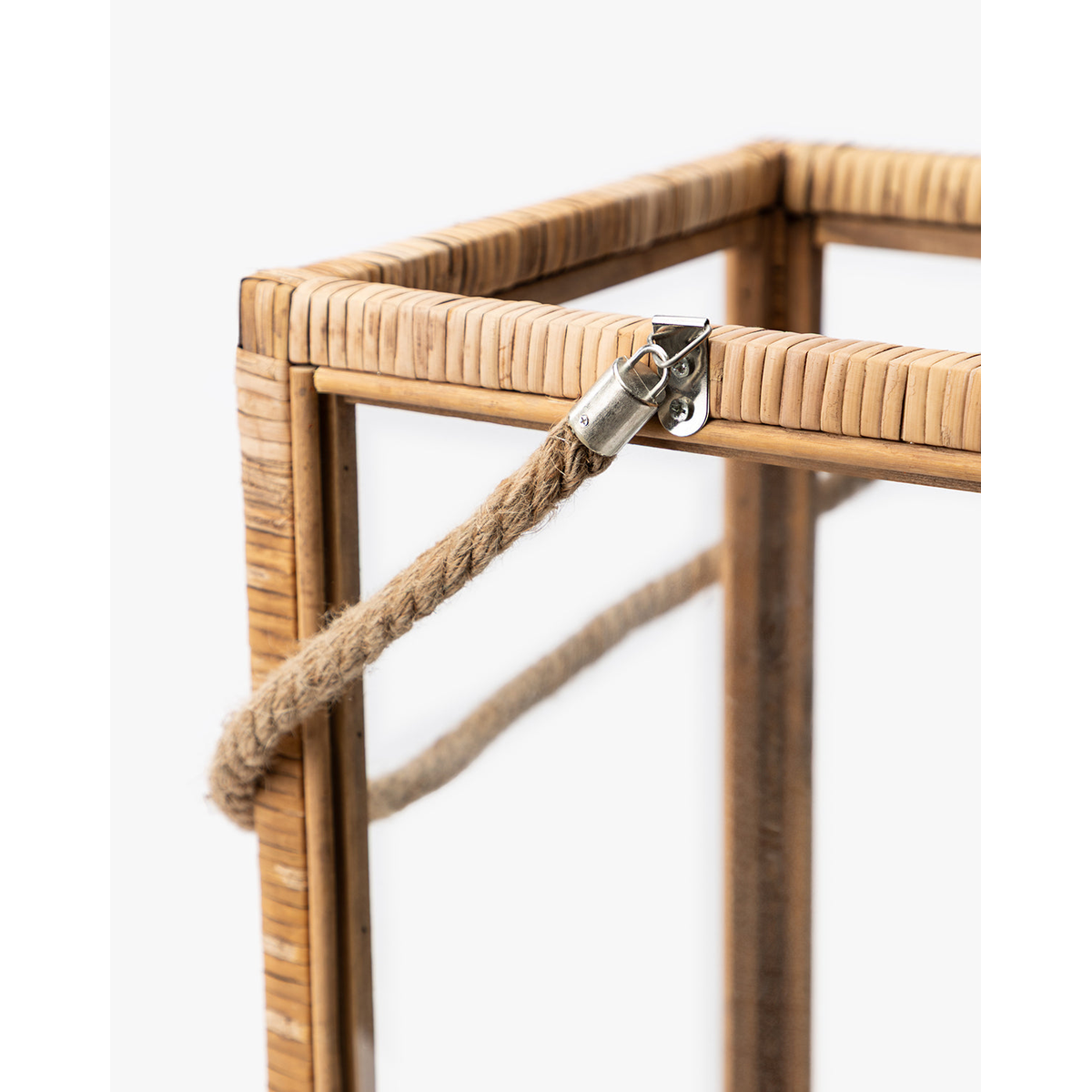 Bonnie Rattan & Glass Lantern