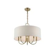 Ovyneth Classic Vintage Drum Fabric Chandelier - Lamp Copper