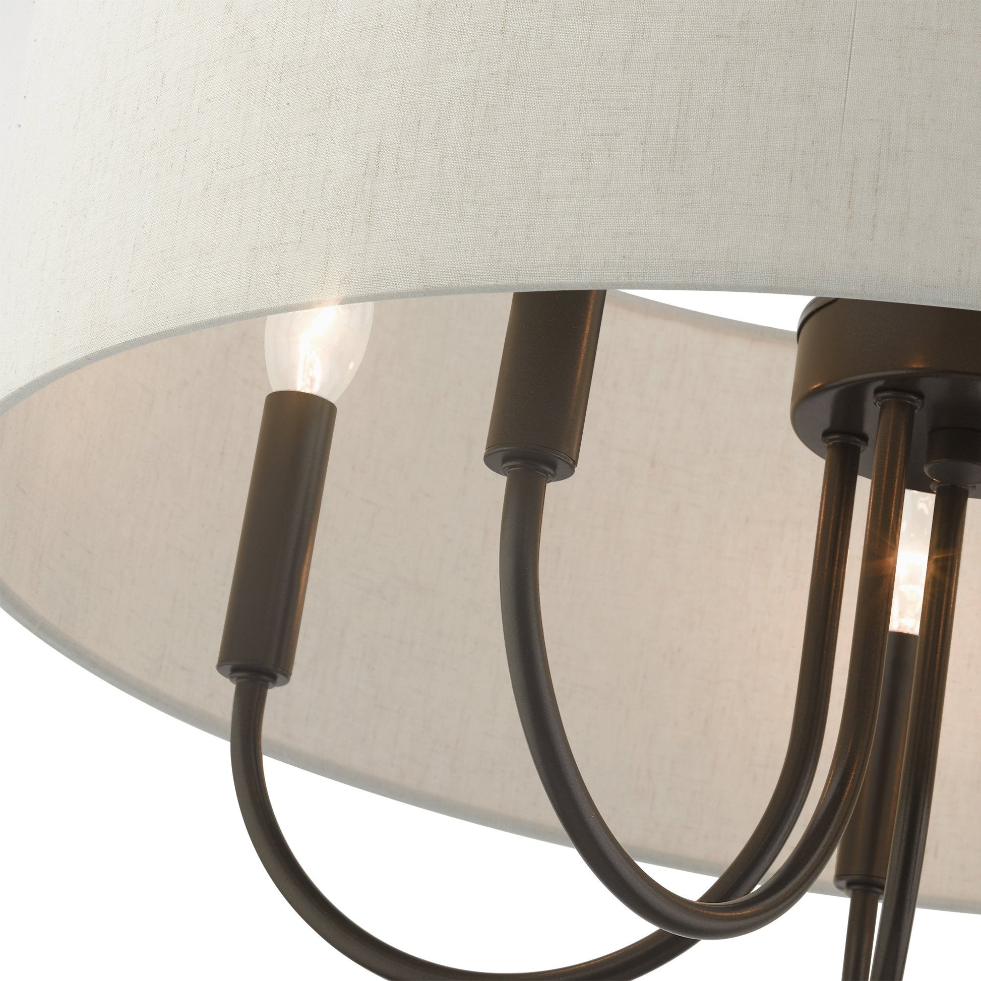 Ovyneth Classic Vintage Drum Fabric Chandelier - Lamp Copper