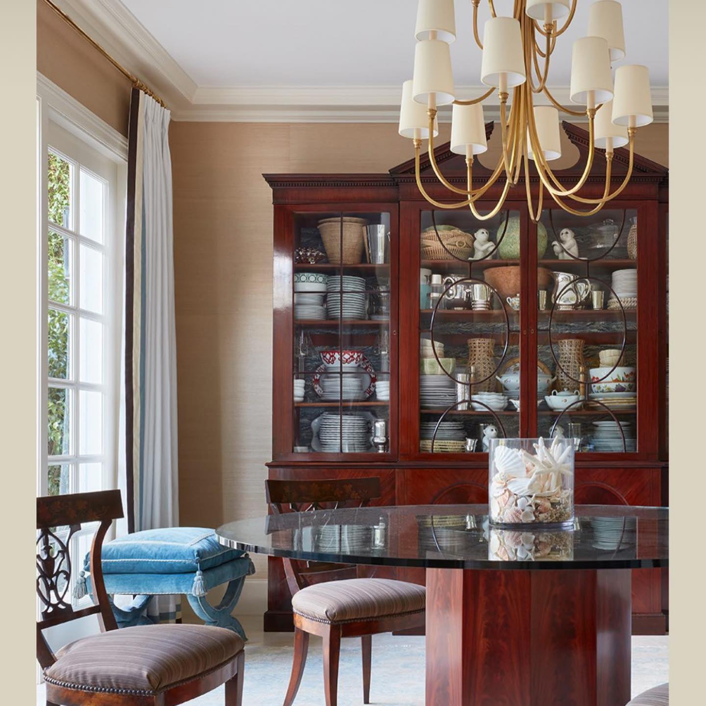 Ilsoris Postmodern Luxury Fabric Chandelier - Lamp Copper