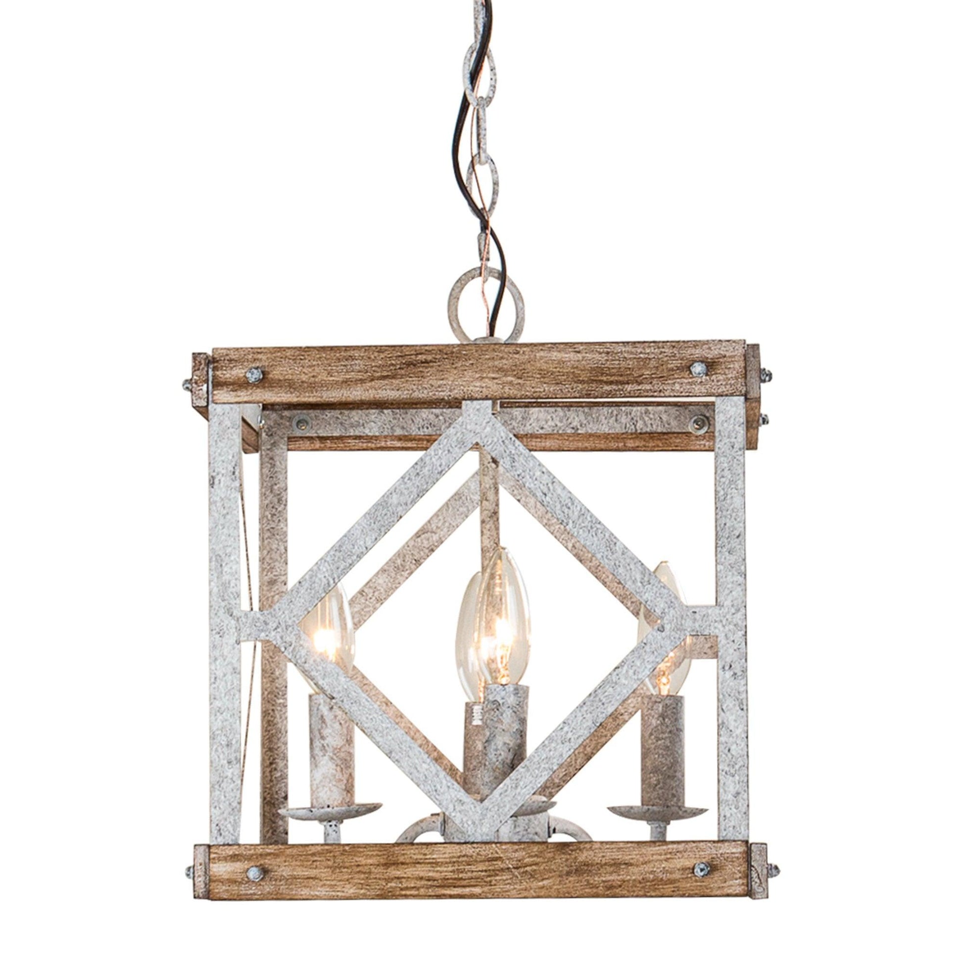 Zelaeora Individual Creativity 4 - Light Wooden Metal Pendant Lamp - Lamp Copper
